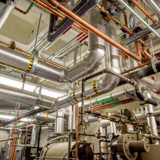 "On The Way Plumbing specializes in industrial plumbing solutions, including boiler room maintenance and repairs for commercial facilities